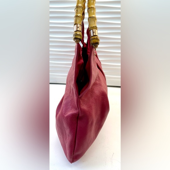 Gucci Bamboo Hobo Studded Bag Large Pink Color - Picture 4 of 6